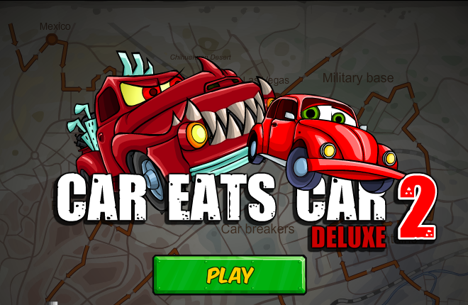 Хищные машины 2. Игра car eats car 2. Машинка ест машинку. Car eats car монстры.