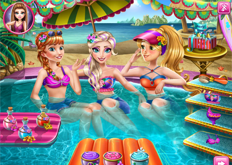 Скриншоты игры Princess Pool Party.